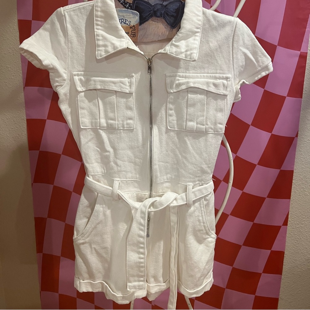WILDFOX denim romper